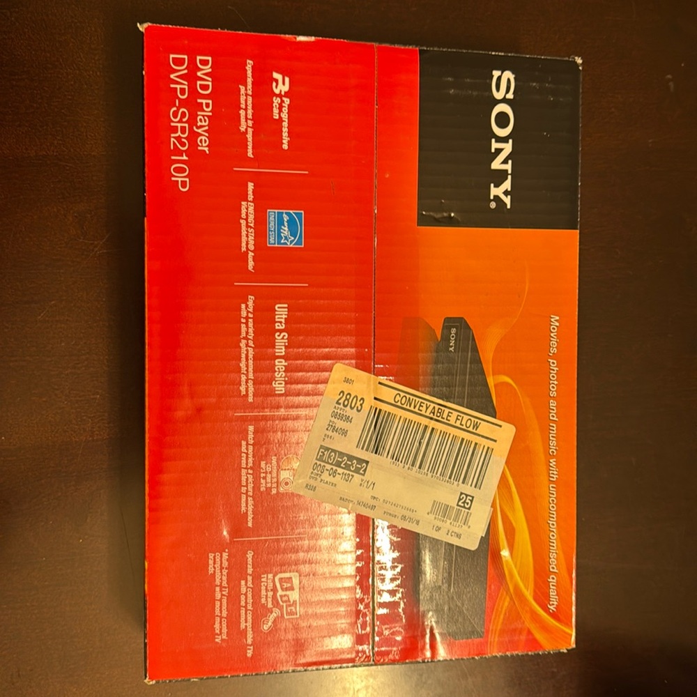 Sony DVD player.